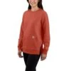 'Carhartt' Women's Force® Lightweight Sweatshirt - Desert Orange Heather
