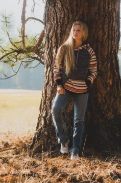 'Hooey' Women's Catalina Space Dye Hoody - Black / Serape -Bold Basics DSC06986 1000x1500 c56b5ec5 25c6 4bff b9eb 47c67d3ec5e5 1024x1024@2x