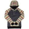 'Hooey' Women's Catalina Space Dye Hoody - Black / Serape