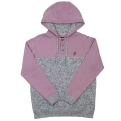 'Hooey' Women's "Jimmy" Quilted Hoody - Purple / Grey