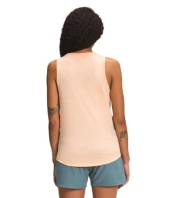 'The North Face' Women's Simple Logo Tri-Blend Tank - Apricot Ice Heather -Bold Basics NF0A7UKV 46V back 1024x1024@2x