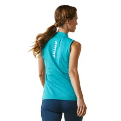 'Ariat' Women's Hailey 1/4 Zip Baselayer - Viridian Green -Bold Basics S23 WMS ENGL 10043375 back 1024x1024@2x