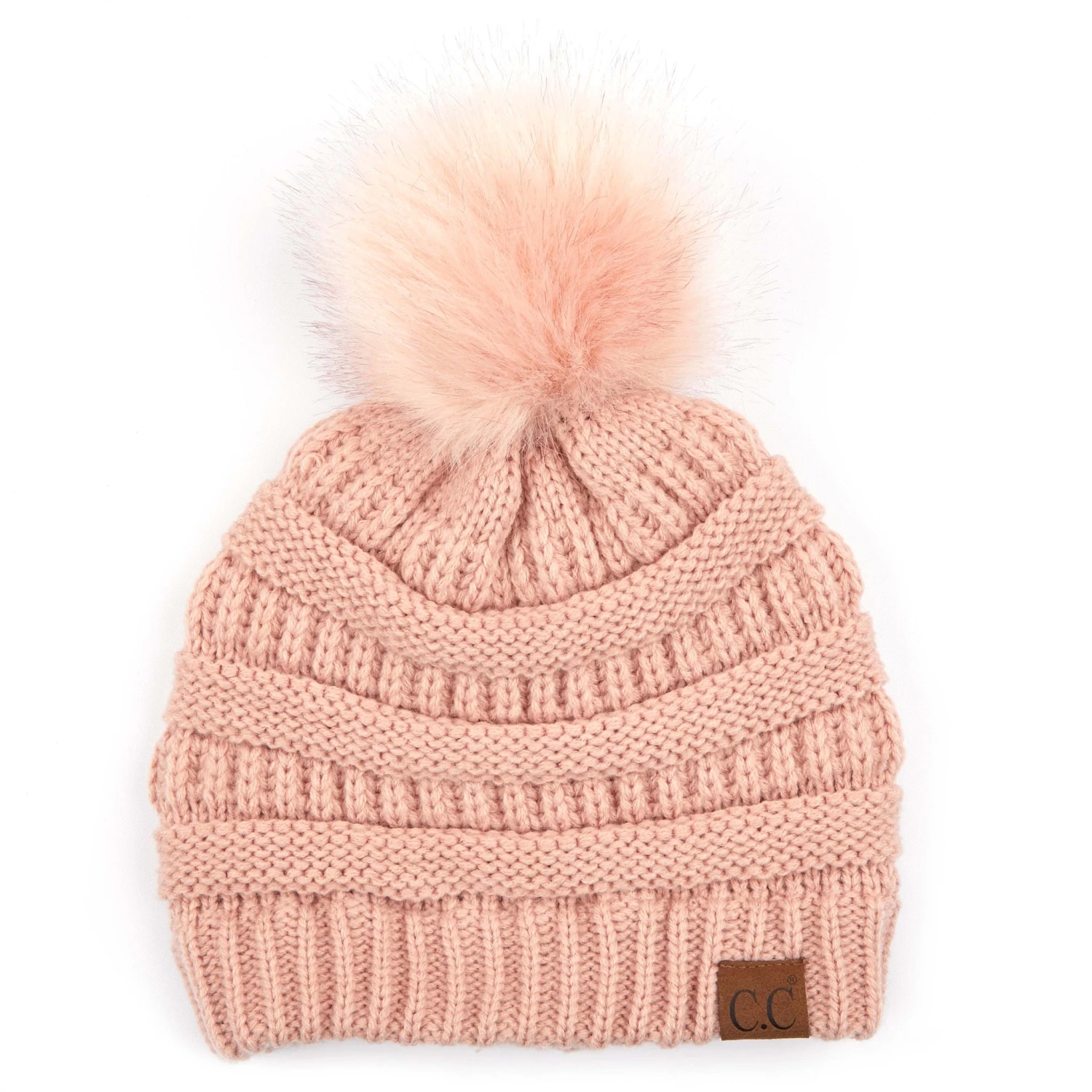 'C.C®' Classic Solid Ribbed Beanie - Indi Pink 1 'C.C®' Classic Solid Ribbed Beanie - Indi Pink